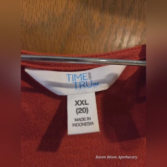 Rust Red Long Sleeve Tunic Shirt - Picture 4 of 8